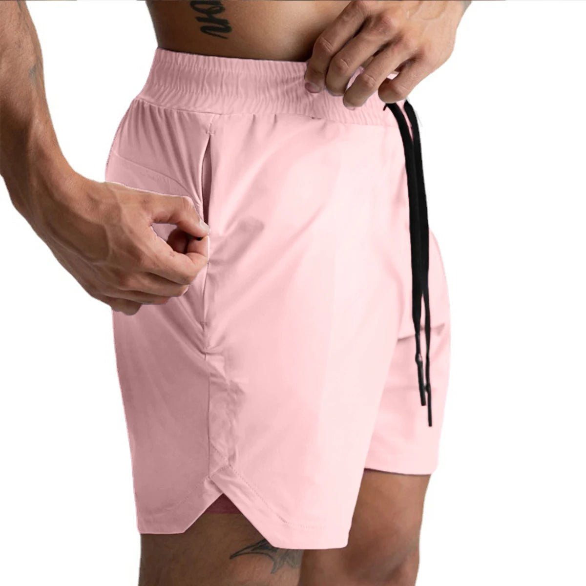 Men's Quick Dry Running Shorts - Zipper Pockets - Full Storee