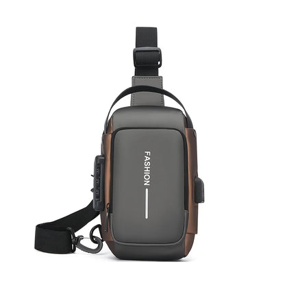 Men's Tech Sling Bag - Durable Oxford Fabric Crossbody Pack