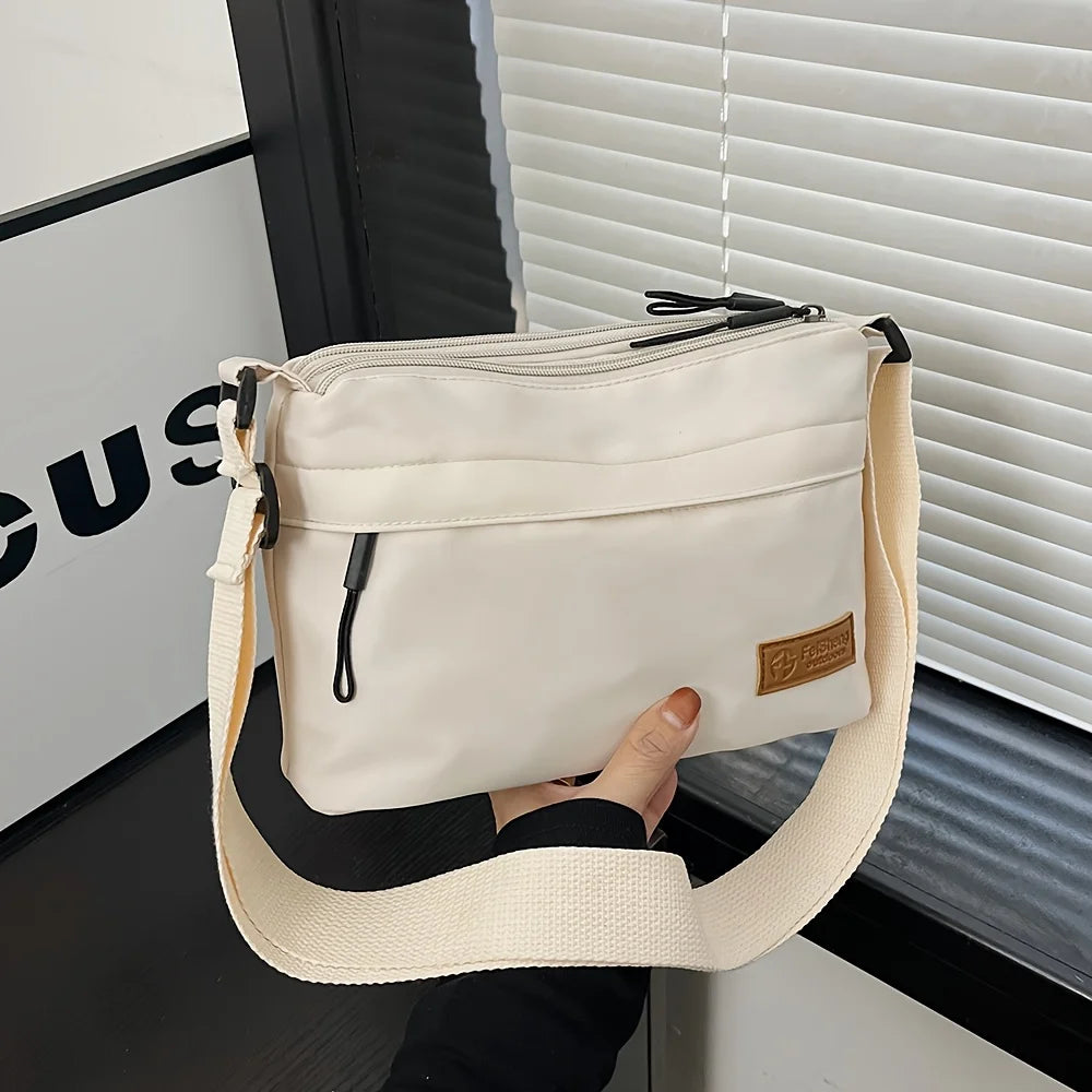 Unisex Nylon Crossbody Bag - Casual Wear 