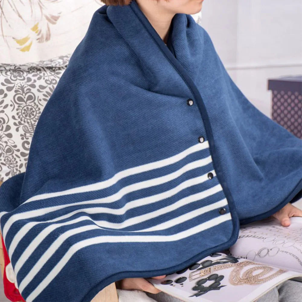 Wearable Travel Blanket - Warm Winter Shawl for Travel & Home