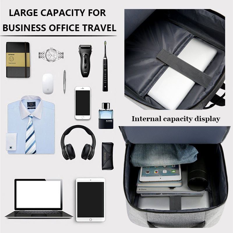 Tech Backpack - 15.6" Laptop Bag with USB & Waterproof Design
