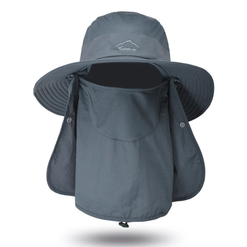 Foldable 3-in-1 Bucket Hat with UV Protection & Quick Dry
