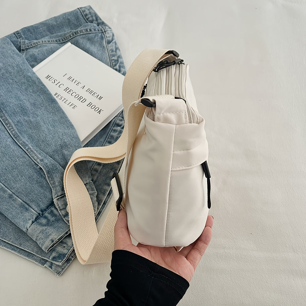 Unisex Nylon Crossbody Bag - Casual Wear 