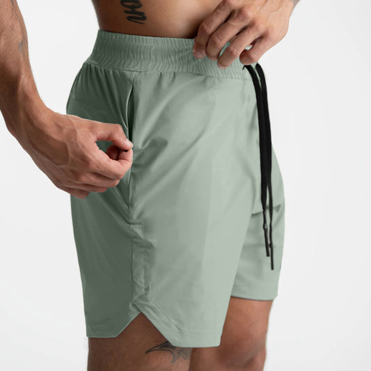 Men's Quick Dry Gym Shorts - Zipper Pockets