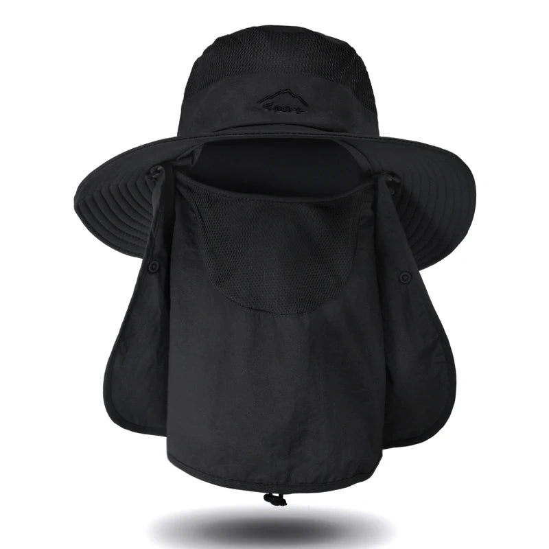 Foldable 3-in-1 Bucket Hat with UV Protection & Quick Dry