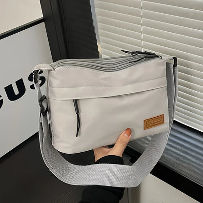 Unisex Nylon Crossbody Bag - Casual Wear 