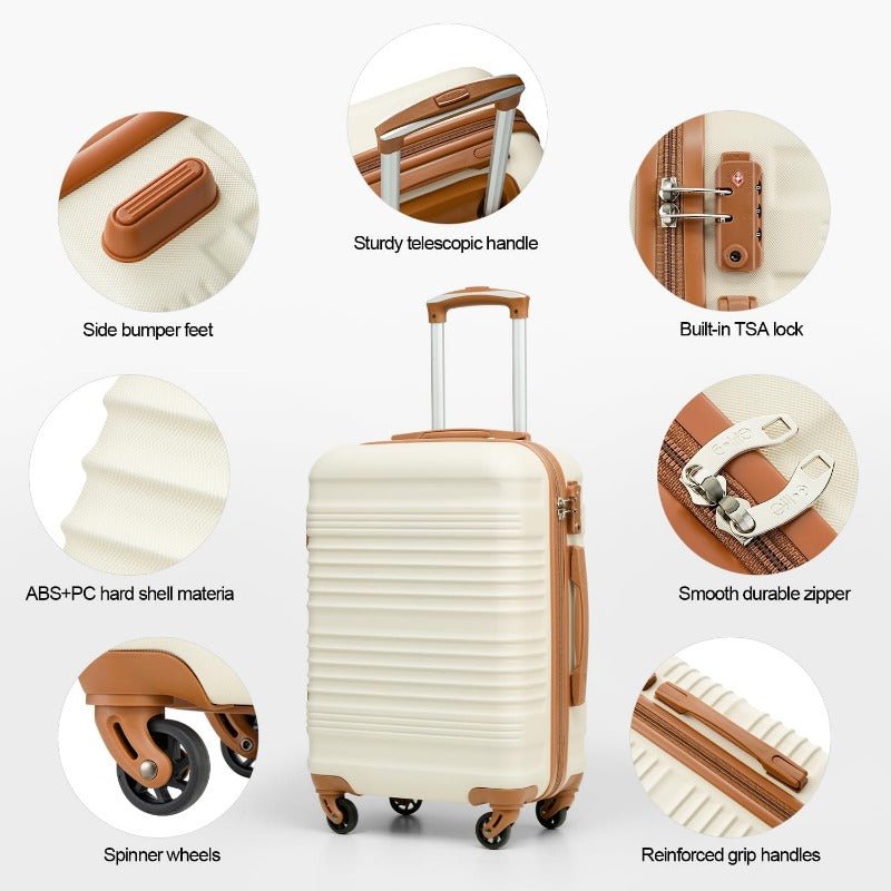 Hardside Luggage Set 3 - Piece with TSA Lock & Spinner Wheels - Full Storee