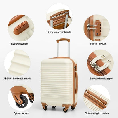 Hardside Luggage Set 3 - Piece with TSA Lock & Spinner Wheels - Full Storee