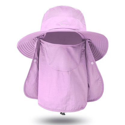 Foldable 3-in-1 Bucket Hat with UV Protection & Quick Dry