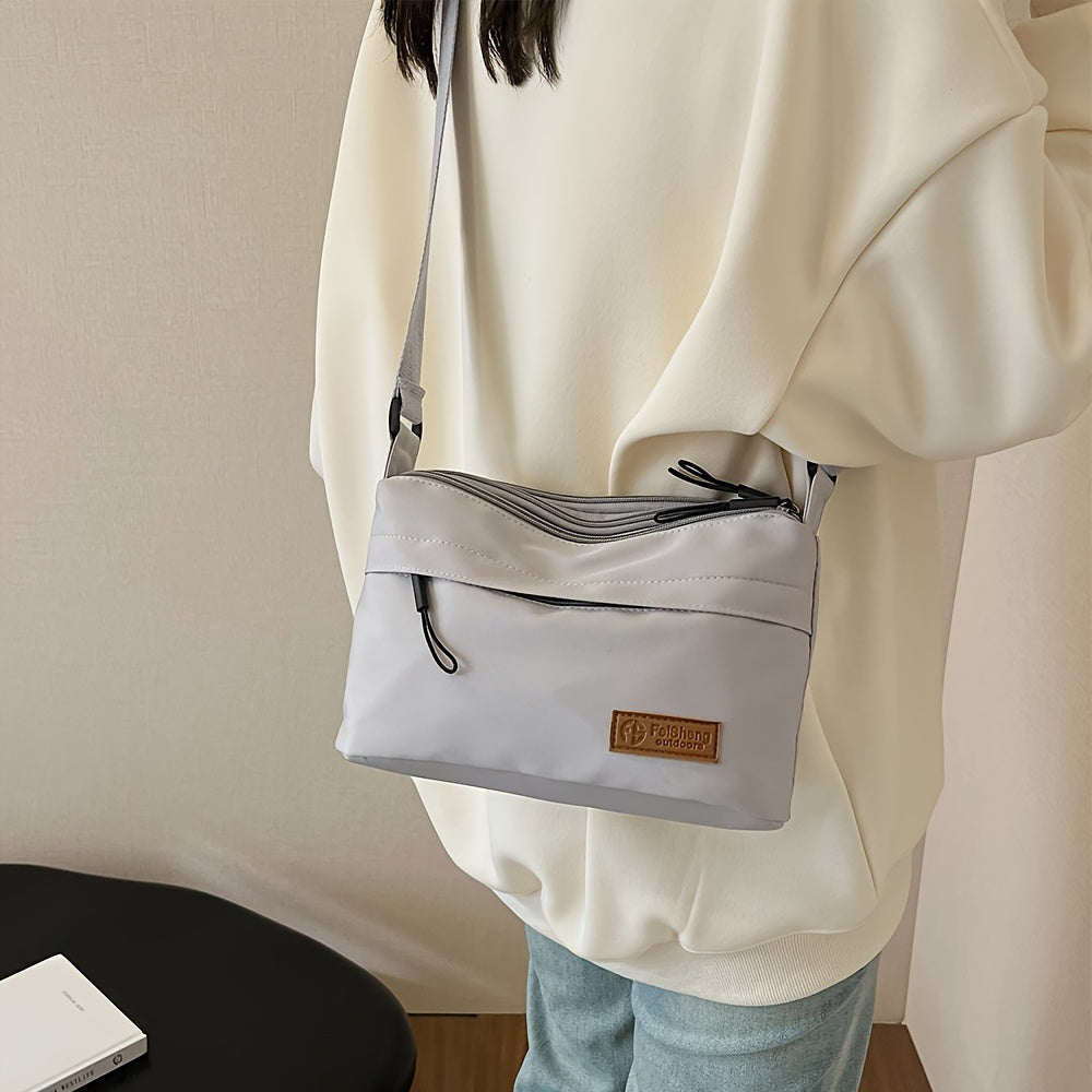 Unisex Nylon Crossbody Bag - Casual Wear 