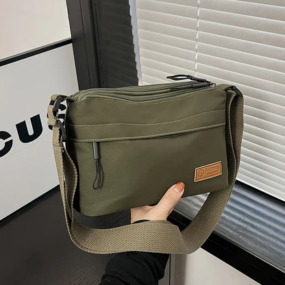 Unisex Nylon Crossbody Bag - Casual Wear 
