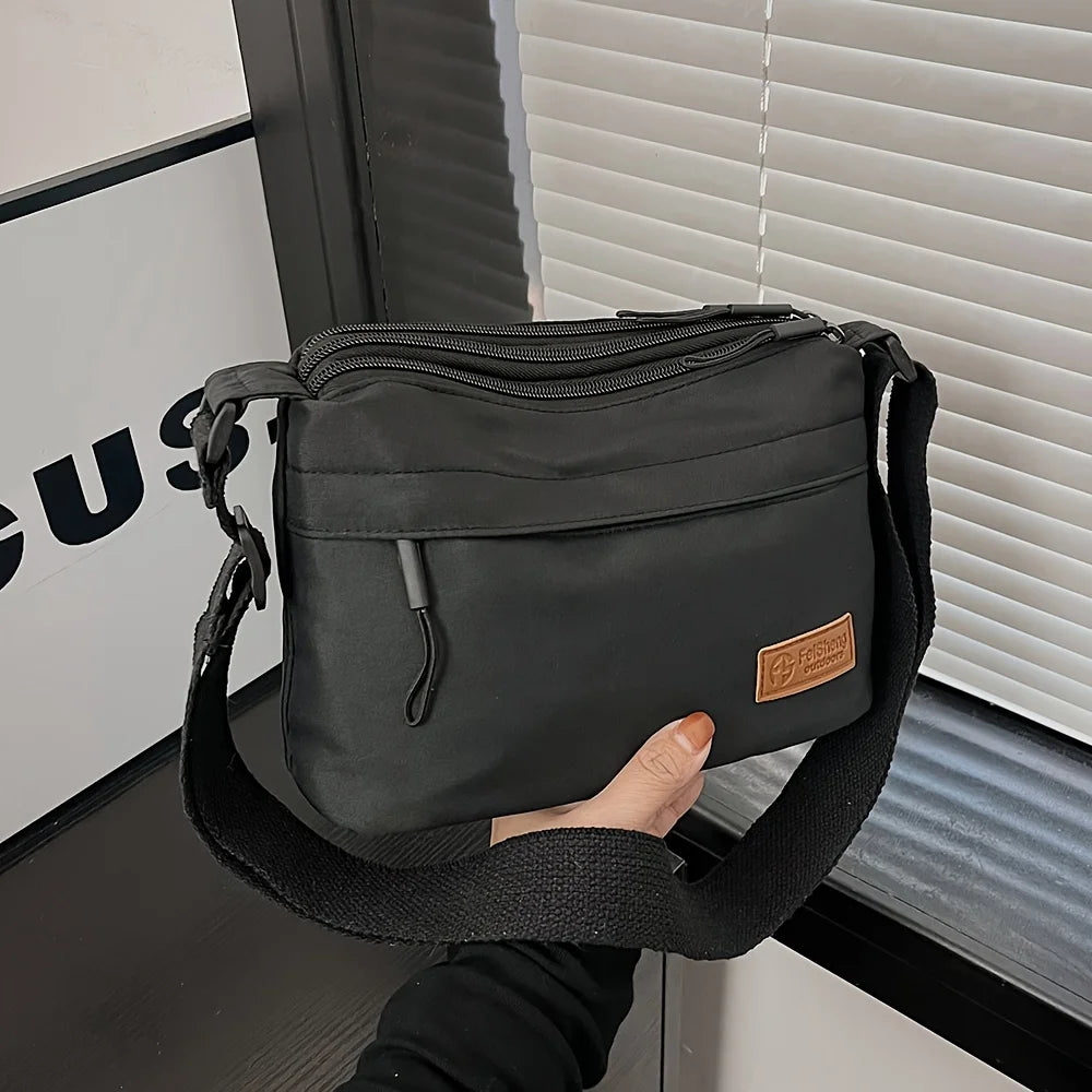 Unisex Nylon Crossbody Bag - Casual Wear 