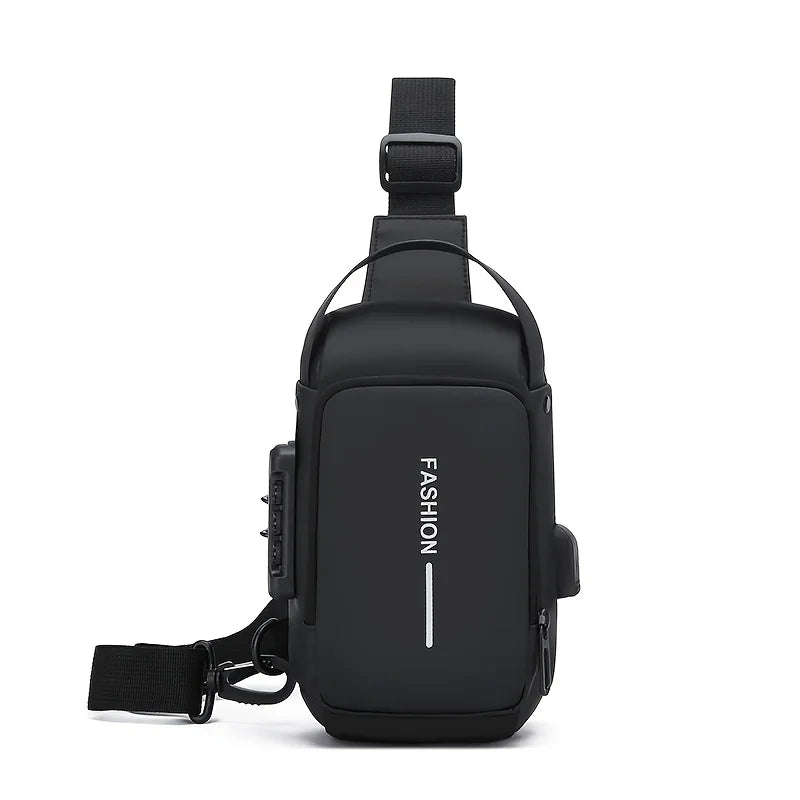 Men's Tech Sling Bag - Durable Oxford Fabric Crossbody Pack