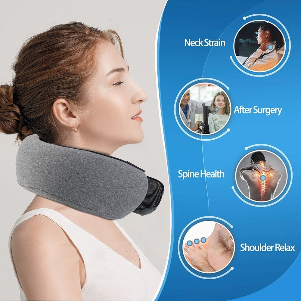 Memory Foam Travel Pillow - Snail Pillow for Comfort for Neck Support - Full Storee