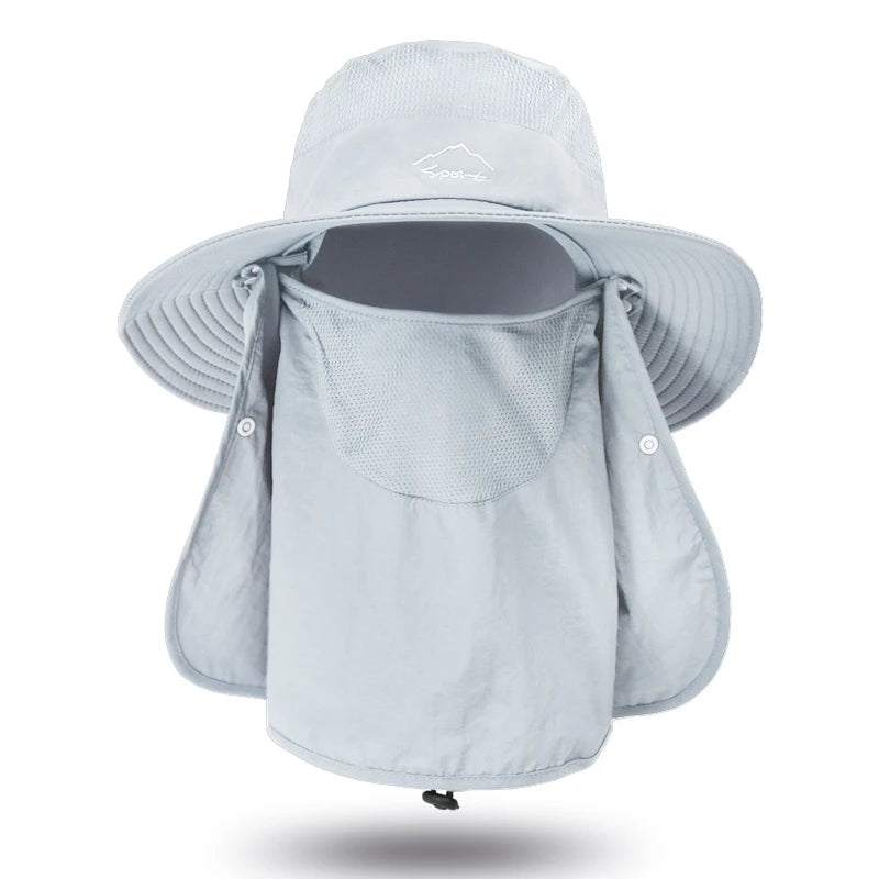 Foldable 3-in-1 Bucket Hat with UV Protection & Quick Dry