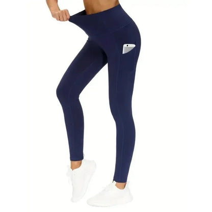 High Waist Yoga Leggings - Seamless Fit with Pocket - Full Storee
