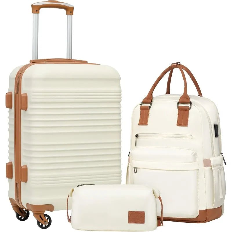 Hardside Luggage Set 3 - Piece with TSA Lock & Spinner Wheels - Full Storee
