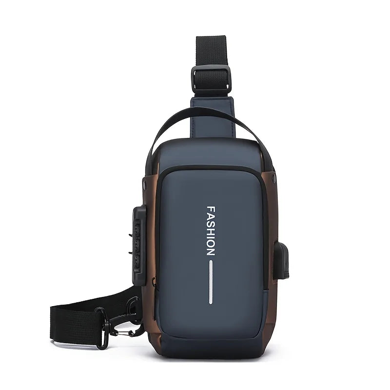 Men's Tech Sling Bag - Durable Oxford Fabric Crossbody Pack