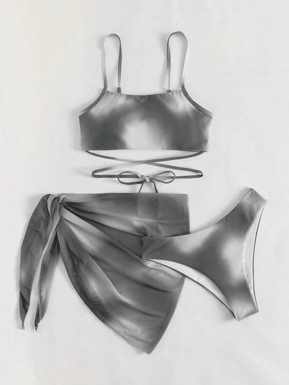 Tie Dye Bikini Set: Sexy Mesh Gradient Women's Swimwear