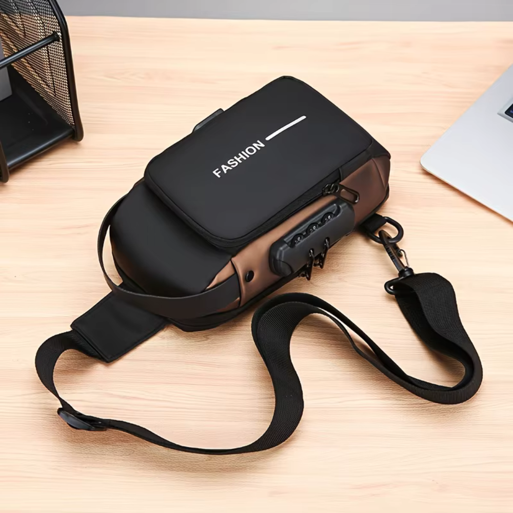 Men's Tech Sling Bag - Durable Oxford Fabric Crossbody Pack