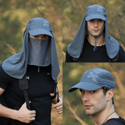 Foldable 3-in-1 Sun Visor Cap with UV Protection & Quick Dry